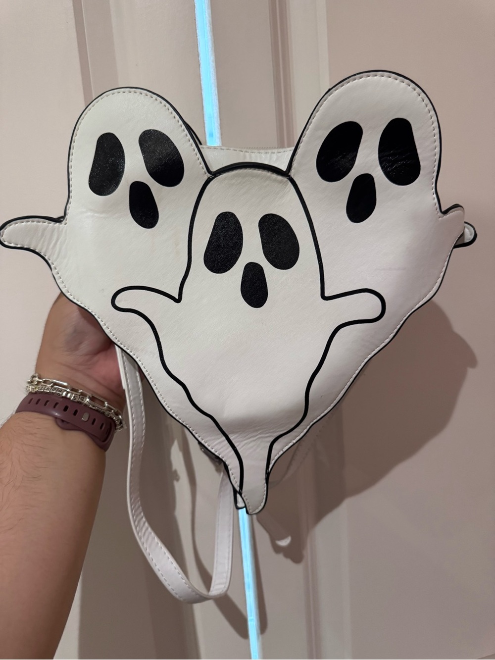 White Ghost Trio Crossbody Bag for Women